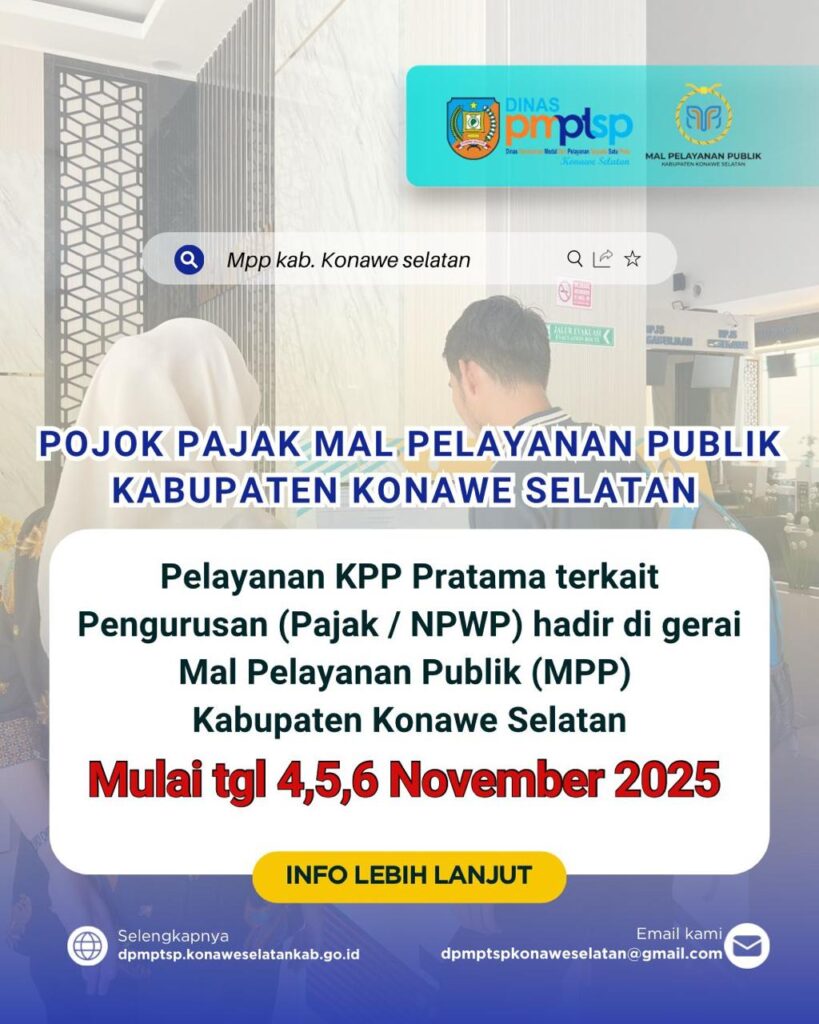 Pelayanan kpp pengurusan pajak 4-6 november 2025
